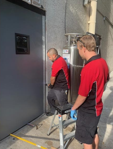 Ouverture de porte blindé